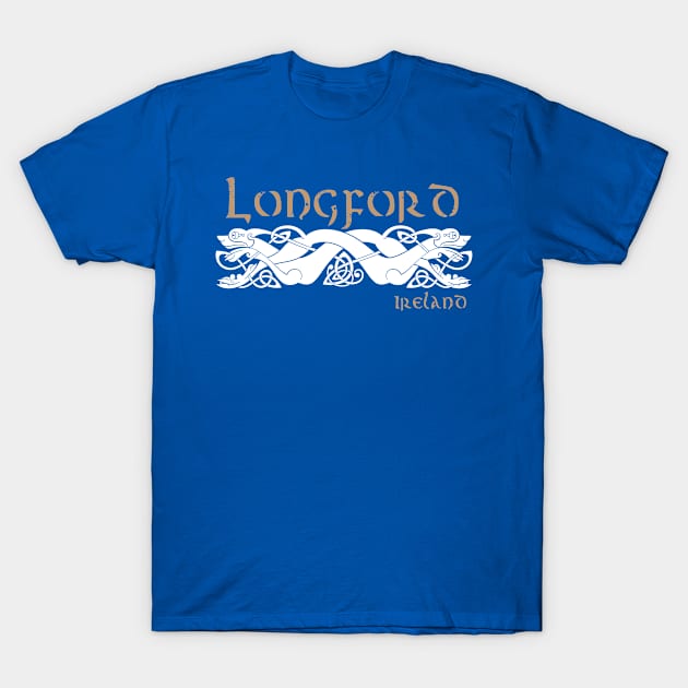 County Longford, Celtic Design, Ireland T-Shirt by TrueCelt